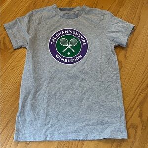 Wimbledon grey tee shirt unisex children’s size 10/11 years
